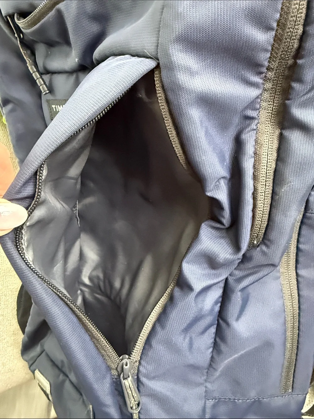 Timbuk2 Navy Blue Men's Commuter Laptop Backpack with Gray Accents